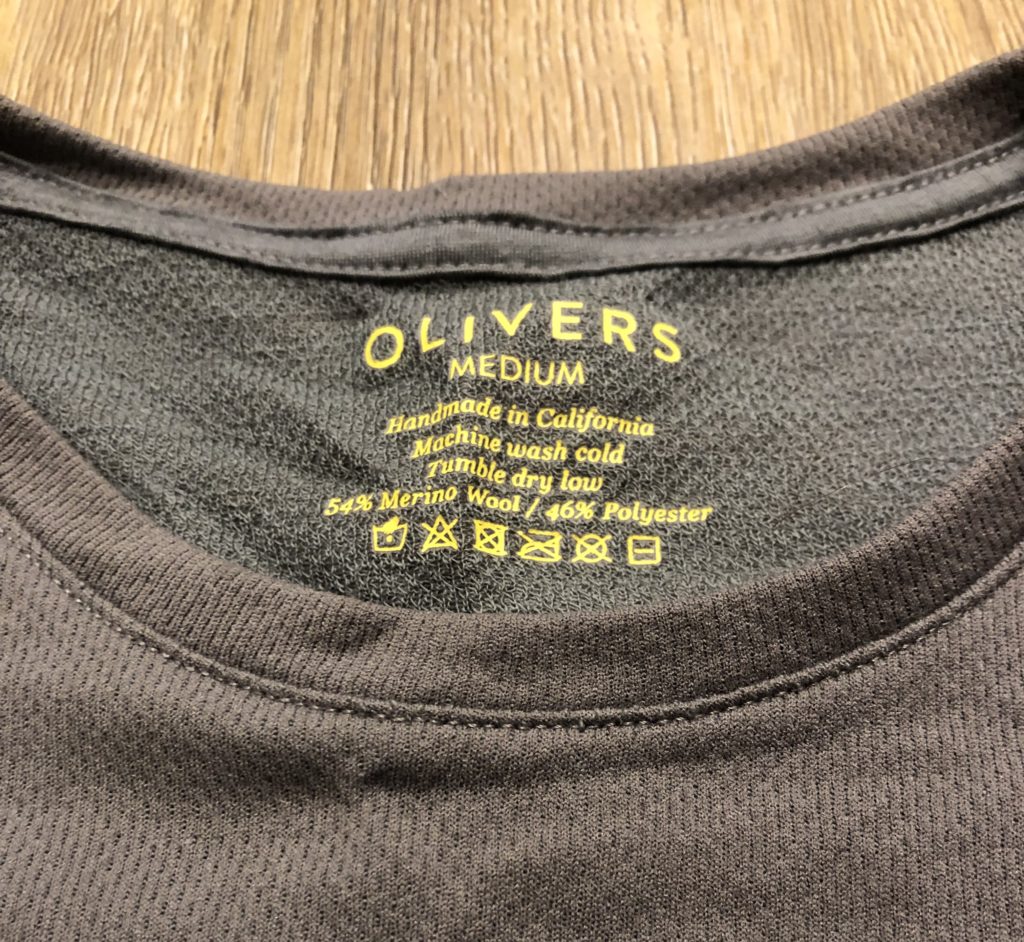 Olivers Wool Tech Mesh Shirt details.