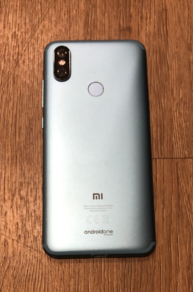 Image of back of Xiaomi A2 smart phone.