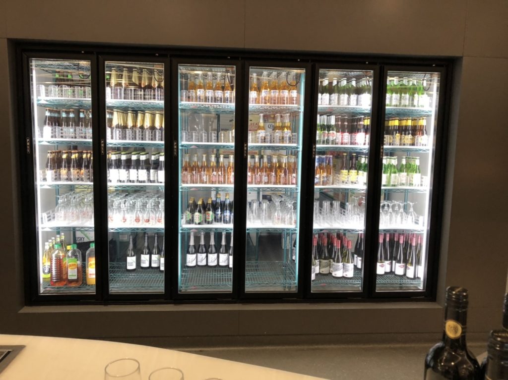 Virgin Australia Brisbane Lounge - Drinks Fridge