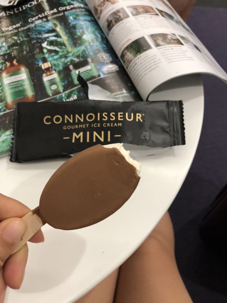 Virgin Australia Brisbane Lounge - Dessert bonus, Connoisseur ice creams!