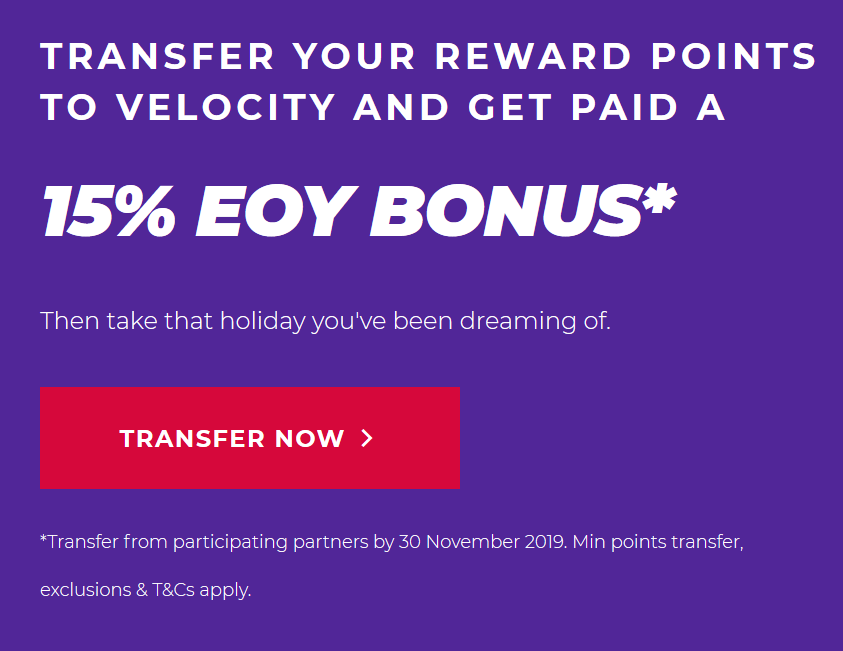 Velocity 15% EOY bonus.