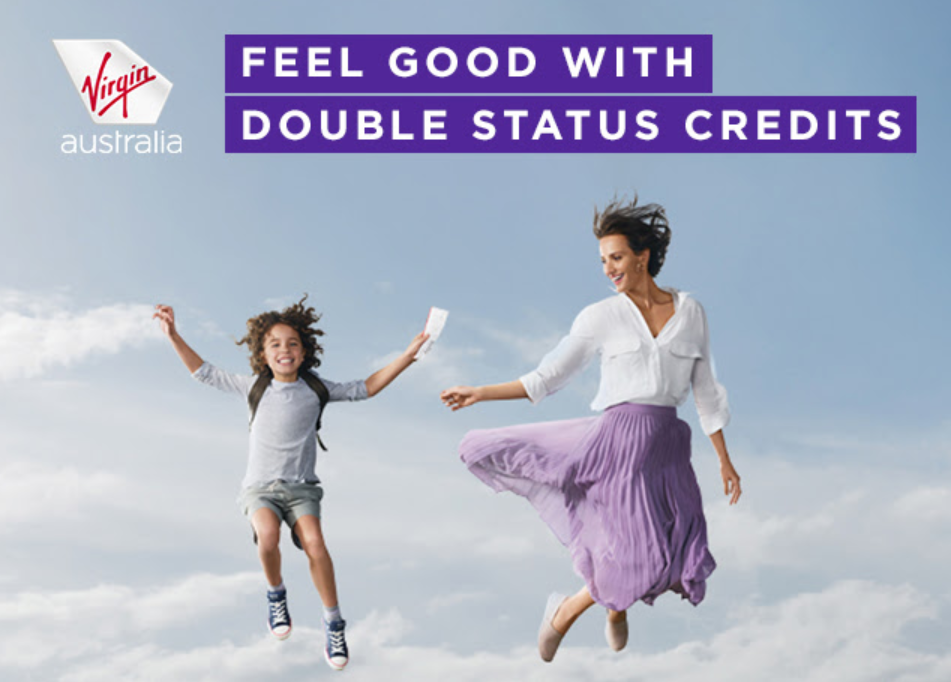 Virgin Australia's latest double status credit offer.