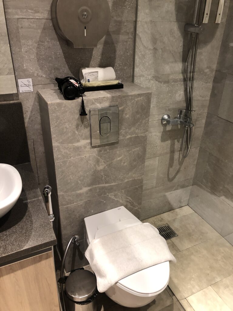 Shower/Toilet in the Plaza Premium lounge - CEB.